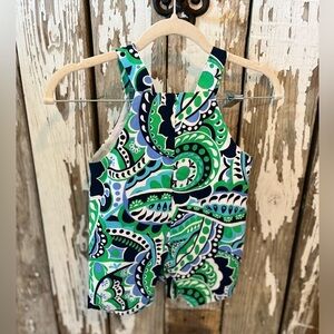 Kelly’s Kids boys short all size 2 paisley blue/ green